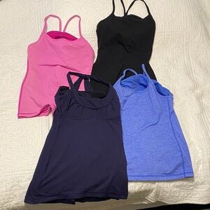Lululemon Camisole Set - Black, Pink, Blue, and Purple